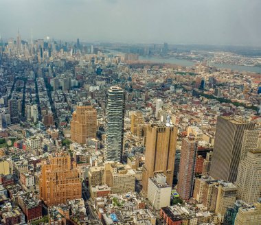 New York City, Amerika Birleşik Devletleri, havadan görünümü