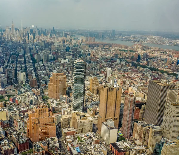 Vista aérea na cidade de Nova York, EUA — Fotografia de Stock