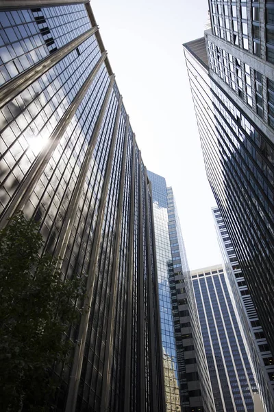 Skyscapers vägg i New York — Stockfoto