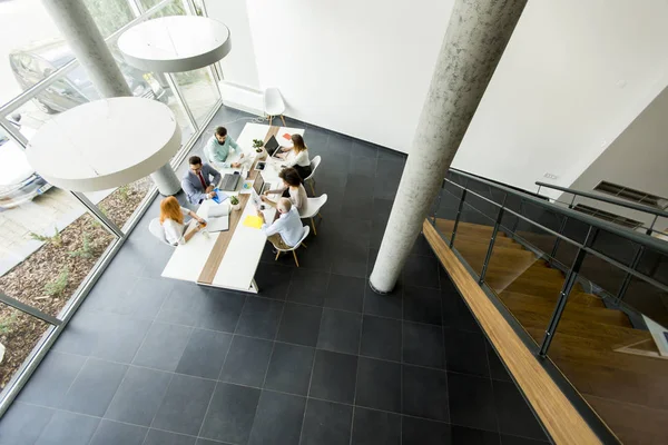 Top view at business people in office — Stock Photo, Image