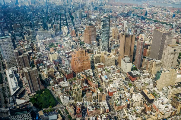 Vista aérea na cidade de Nova York — Fotografia de Stock