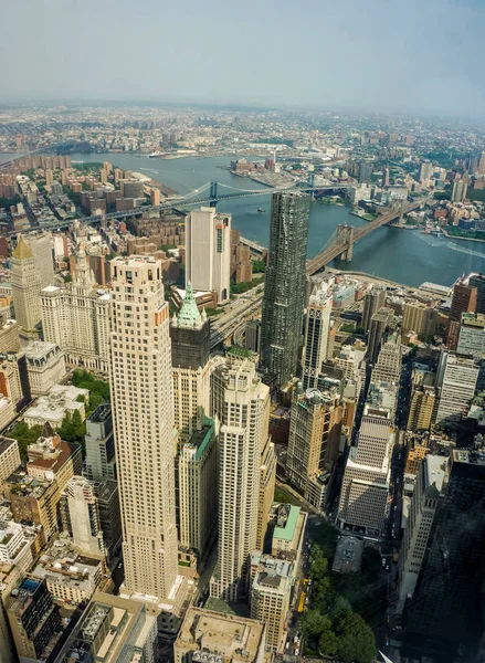 Aerial view at New York City — Stock Photo, Image