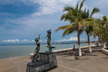 Puerto Vallarta Meksika, Triton ve Nereida heykel