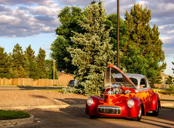 Burger King Classic Car show i Denver — Stockfoto