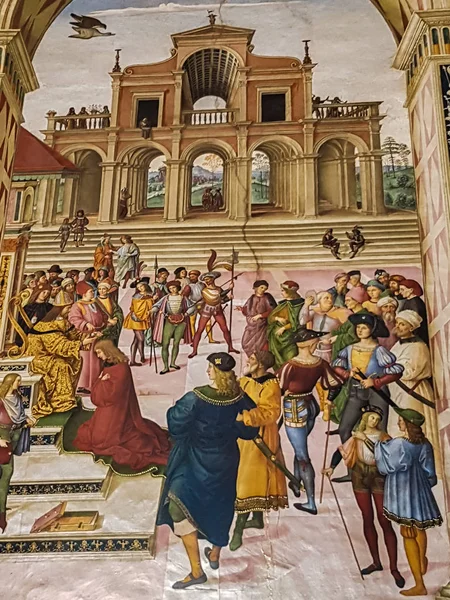 Інтер'єр собору Сієни в Італії — стокове фото