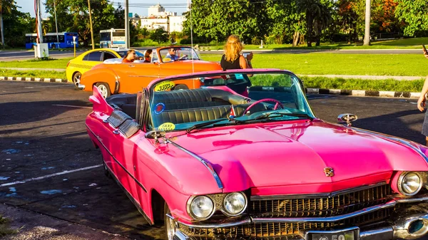 Vintage cars ni Havana, Kuba — Stock fotografie