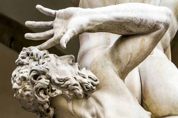 Statue Der Entführung Einer Sabinerin Durch Giambologna Aus Dem Jahr — Stockfoto