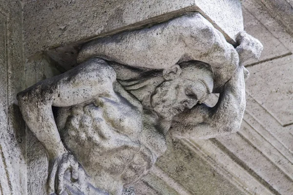 Detail Old Facade Bergamo Italy — Stock Photo, Image