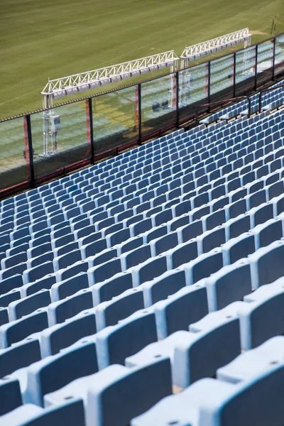 Szczegół Zbliżenie Miejsc Stadion Niebieski — Zdjęcie stockowe