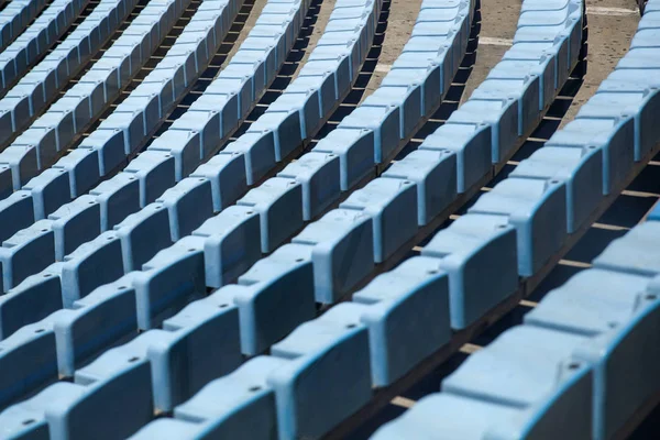 Подробная Информация Синих Местах Стадионе — стоковое фото