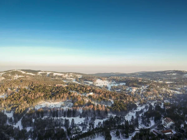 Пташиного польоту в Divcibare, Сербія — стокове фото