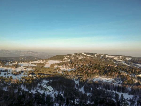 Flygfoto på Divcibare, Serbien — Stockfoto