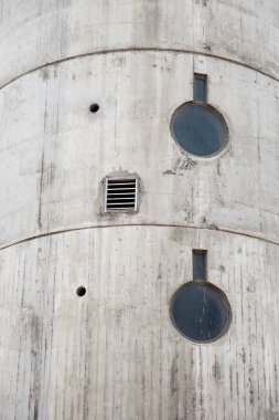 Beton kentsel binanın detay