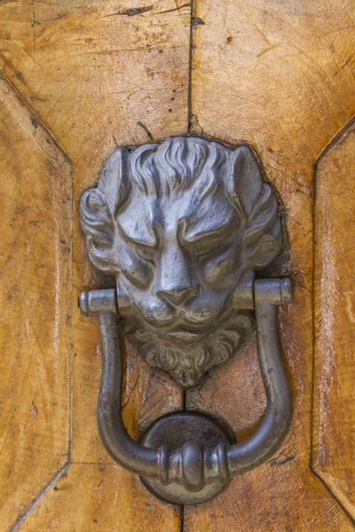 Detail Vintage Door Knocker Montalcino Italy — Stock Photo, Image