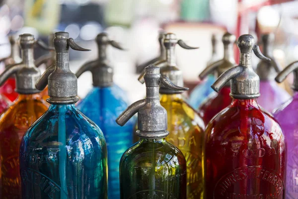 Buenos Aires Argentine Janvier 2018 Bouteilles Soda Marché Aux Puces — Photo