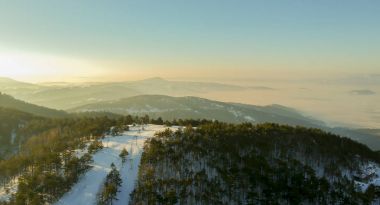 Divcibare, Sırbistan Hava manzaraya kış zaman