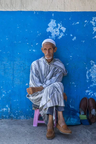 Rabat Marocco Settembre 2014 Uomo Non Identificato Strada Rabat Marocco — Foto Stock