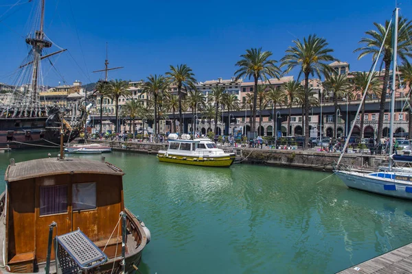 Genoa Talya Nisan 2017 Galleon Neptun Porto Antico Genoa Talya — Stok fotoğraf