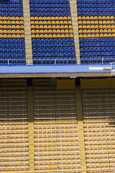 Koltuklar Futbol Stadyum Detay — Stok fotoğraf