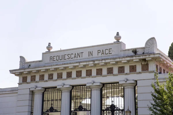 Buenos Aires Argentina January 2018 Detail Recoleta Cemetery Buenos Aires — Stock Photo, Image