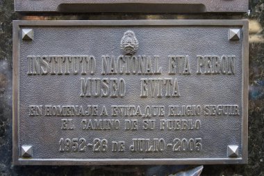 Buenos Aires, Arjantin - 19 Ocak 2018: La Recoleta Cemetery Buenos Aires, Arjantin detay. Dünyanın en ünlü mezarlıklar biridir