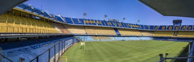 Buenos Aires, Arjantin - 20 Ocak 2018: La bombonera Stadyumu Buenos aires, Arjantin detay. Boca Juniors stadyum sahibi ve 1938 inşa edilmiş olduğunu.