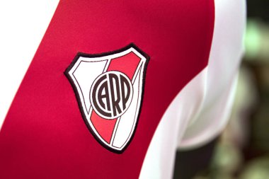 Buenos Aires, Arjantin - 22 Ocak 2018: River Plate Stadyumu Buenos Aires, Arjantin detay. River Plate 1901 kurulan futbol takımıdır.