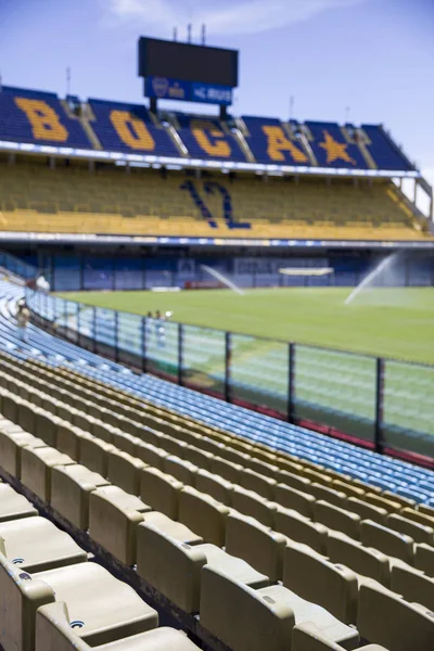 布宜诺斯艾利斯 阿根廷 2018年1月20日 详细从 Bombonera 体育场在布宜诺斯艾利斯 阿根廷 它是博卡小辈拥有体育场并且被修造了在1938 — 图库照片