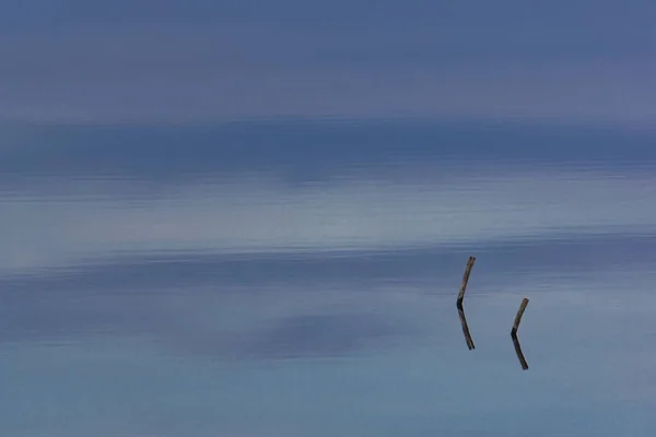 Vue Dérive Sur Lac Calme — Photo