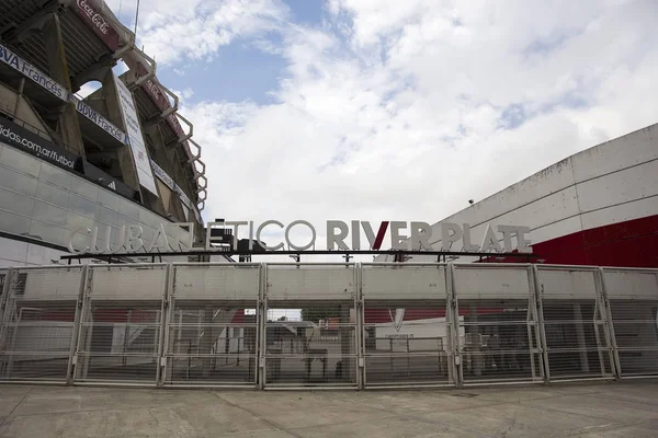 Buenos Aires Argentina Januari 2018 Detalj River Plate Stadium Buenos — Stockfoto