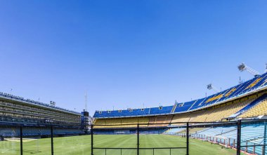 Buenos Aires, Arjantin - 20 Ocak 2018: La bombonera Stadyumu Buenos aires, Arjantin detay. Boca Juniors stadyum sahibi ve 1938 inşa edilmiş olduğunu.