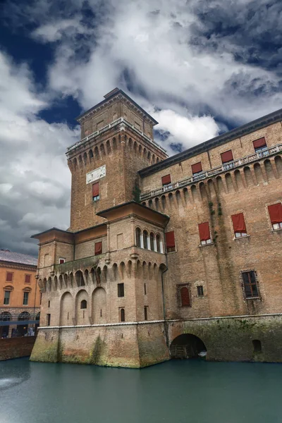 View Castello Estense Ferrara Italy — Stock Photo, Image