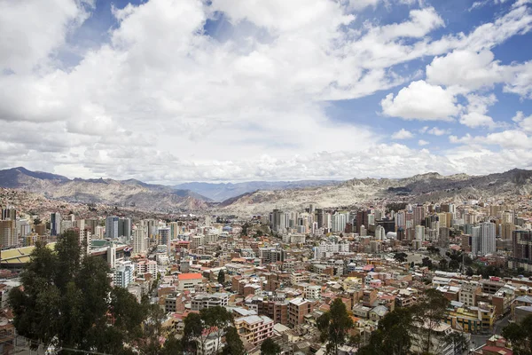 Paz Bolivia Января 2018 Вид Воздуха Пас Боливия Столица Третий — стоковое фото