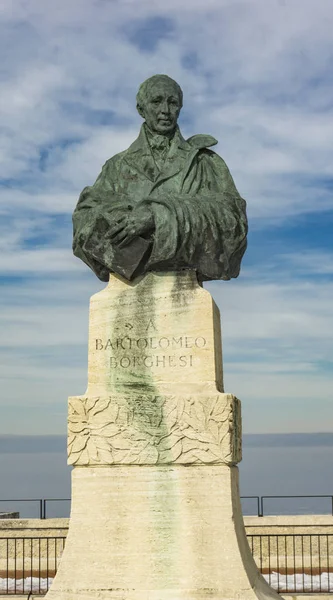 Veduta Monumento Bartolomeo Borghesi San Marino — Foto Stock