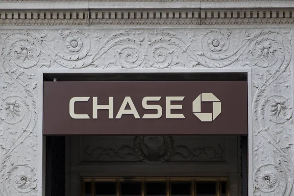 Nova Iorque Eua Agosto 2017 Chase Bank New York Banco — Fotografia de Stock