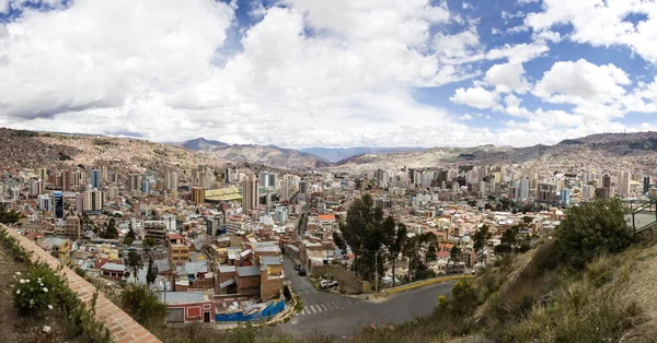 Paz Bolivia Enero 2018 Vista Aérea Paz Bolivia Capital Tercera — Foto de Stock