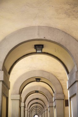Floransa, İtalya'dan eski colonnade, görüntüleme