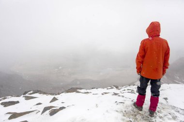 Adam Cordillera aralığında Bolivya, Chalcaltaya Dağı'nda