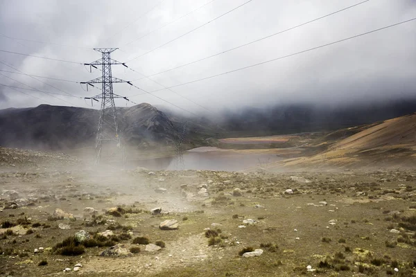 Vista Laguna Milluni Entre Paz Chalcaltaya Bolivia —  Fotos de Stock