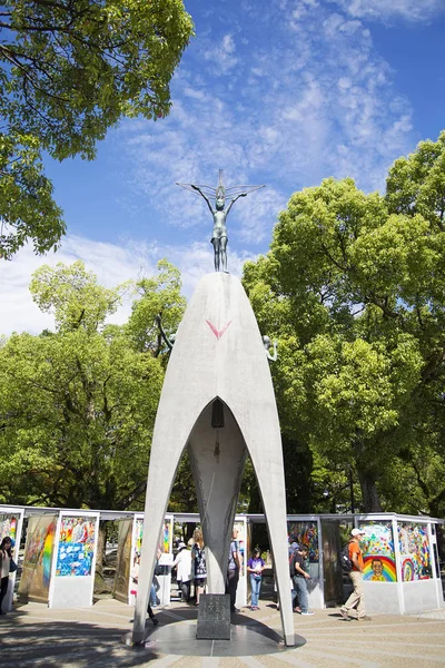 Hiroshima Japão Outubro 2016 Detalhe Memorial Paz Das Crianças Hiroshima — Fotografia de Stock