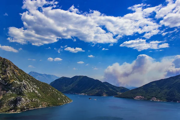 Visa Boka Kotorska Bukten Montenegro — Stockfoto