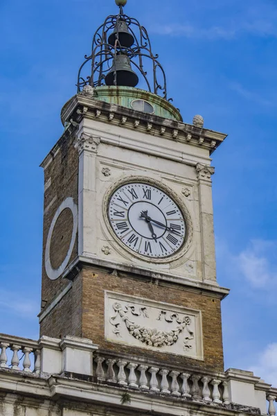 Old Clock Tower Piazza Del Popolo Ravenna Italy — Stock Photo, Image