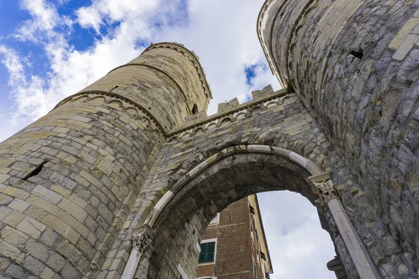 Detalle Porta Soprana Génova Italia — Foto de Stock