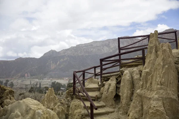 Formazioni Rocciose Della Valle Luna Bolivia — Foto Stock