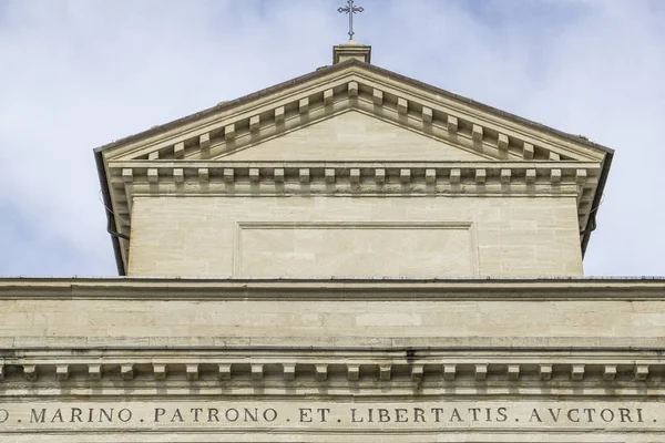 Dettaglio Della Basilica San Marino — Foto Stock