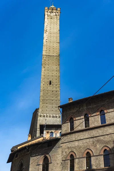 Uitzicht Garisenda Toren Bologna Italië — Stockfoto