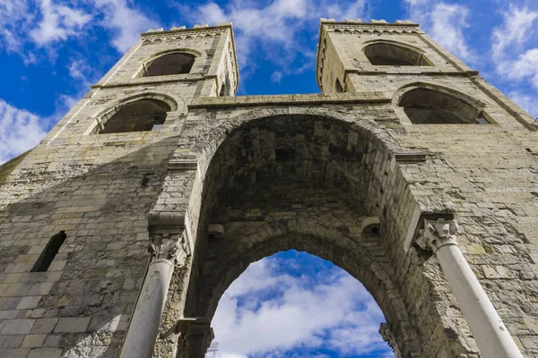 Detail Porta Soprana Genoa Italy — Stock Photo, Image