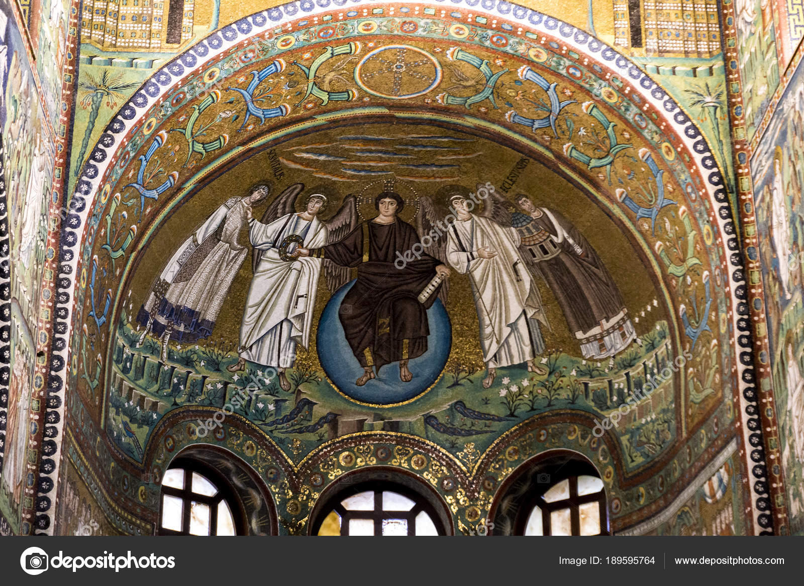 Ravenna Italy February 2018 Interior Detail Basilica San