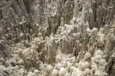 Kaya oluşumları Valle de la Luna Bolivya