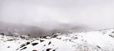 Chalcaltaya dağın içinde Bolivya Cordillera mesafeden